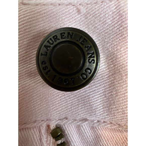 Lauren Jeans Co Ralph Lauren Women's Jeans Size 14P Pink Capris 100%‎ Cotton - Picture 9 of 16
